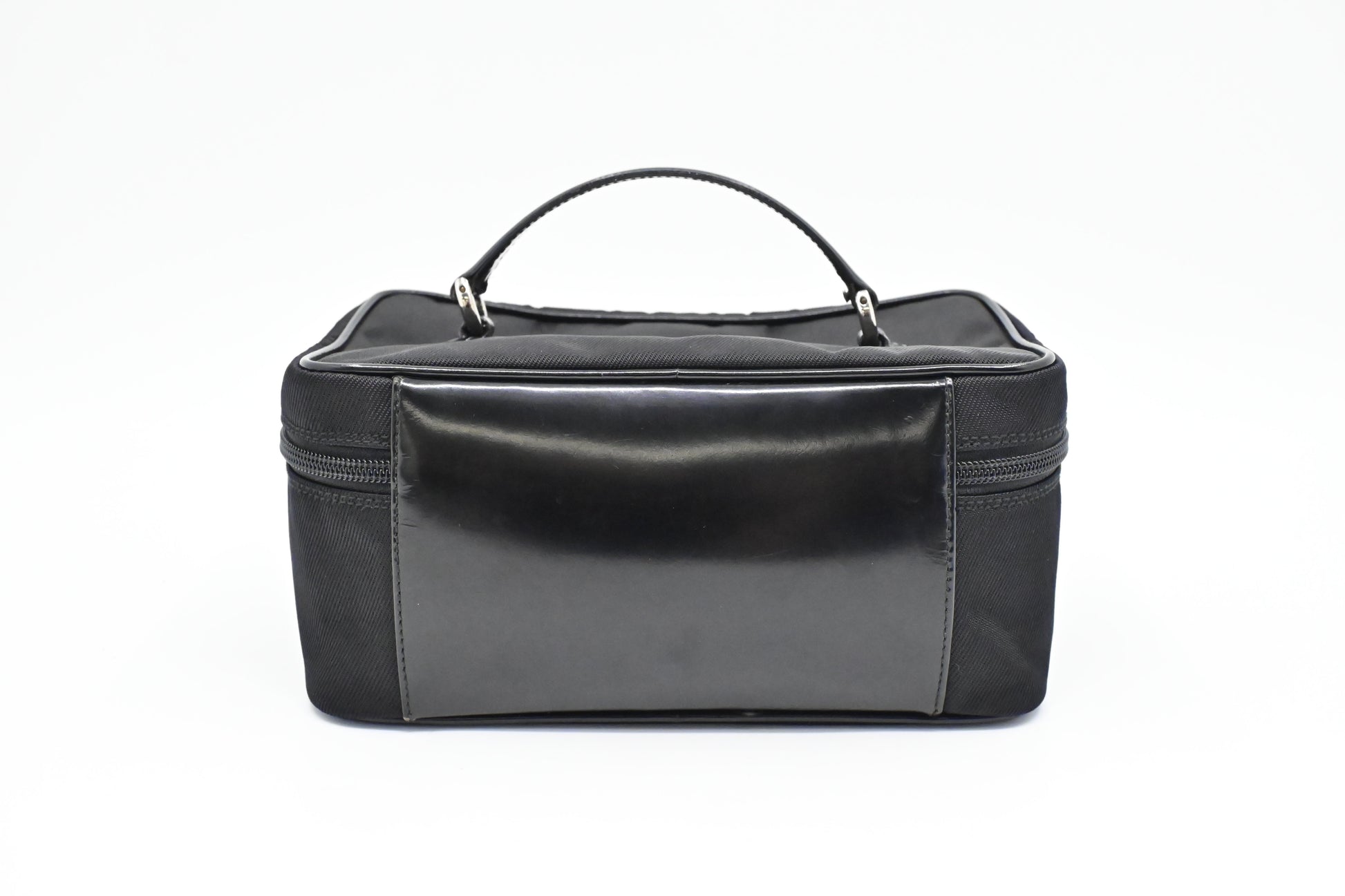 Gucci Vanity Pouch Canvas Black Handbag