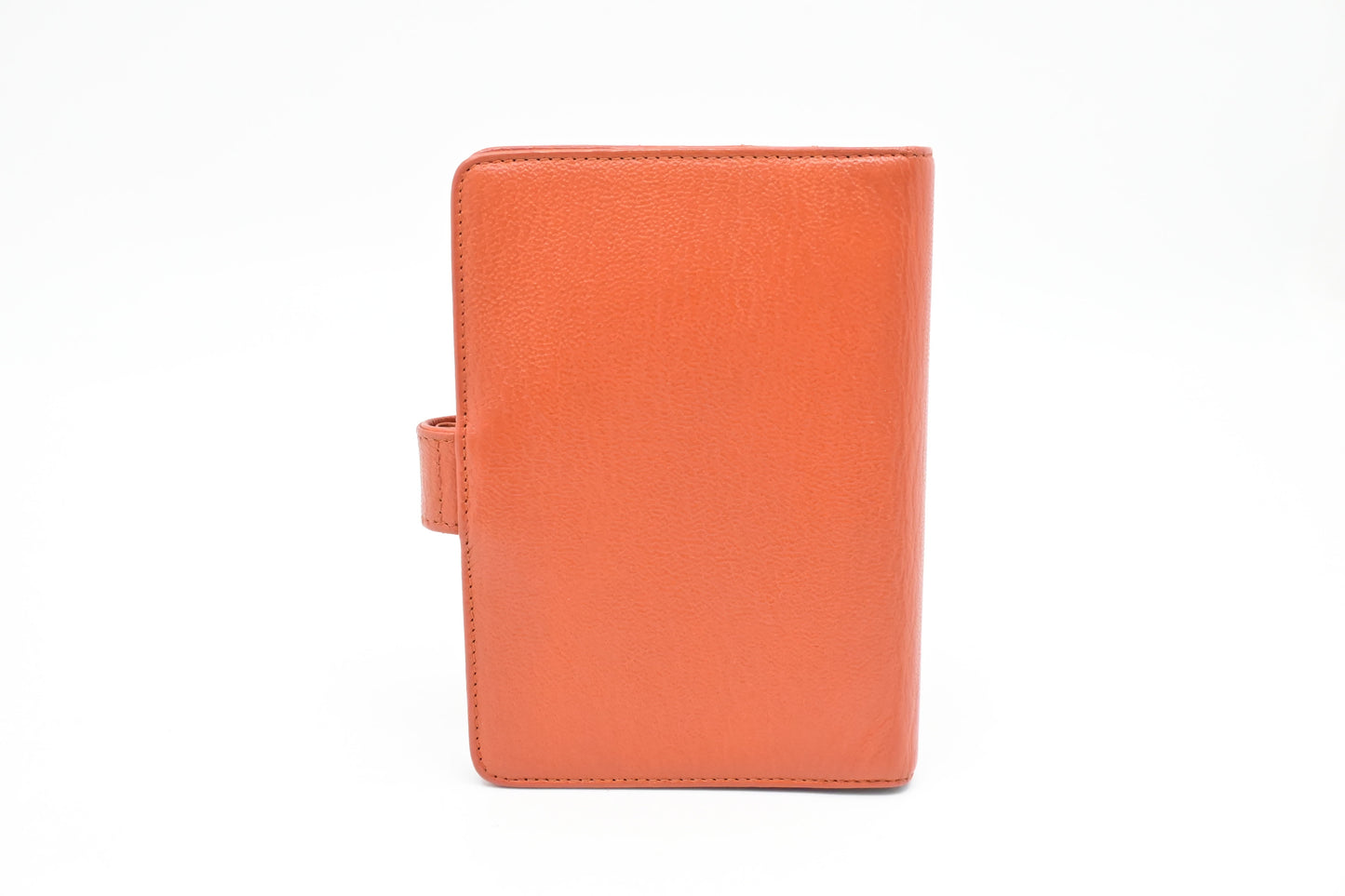 Chanel Agenda Orange PM Leather Handbag