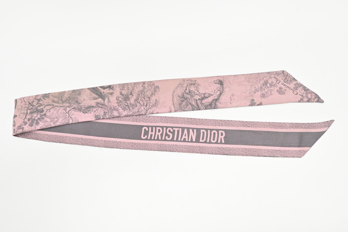 Dior Twilly In & Gray Toile De Jouy Pink Travel Bag