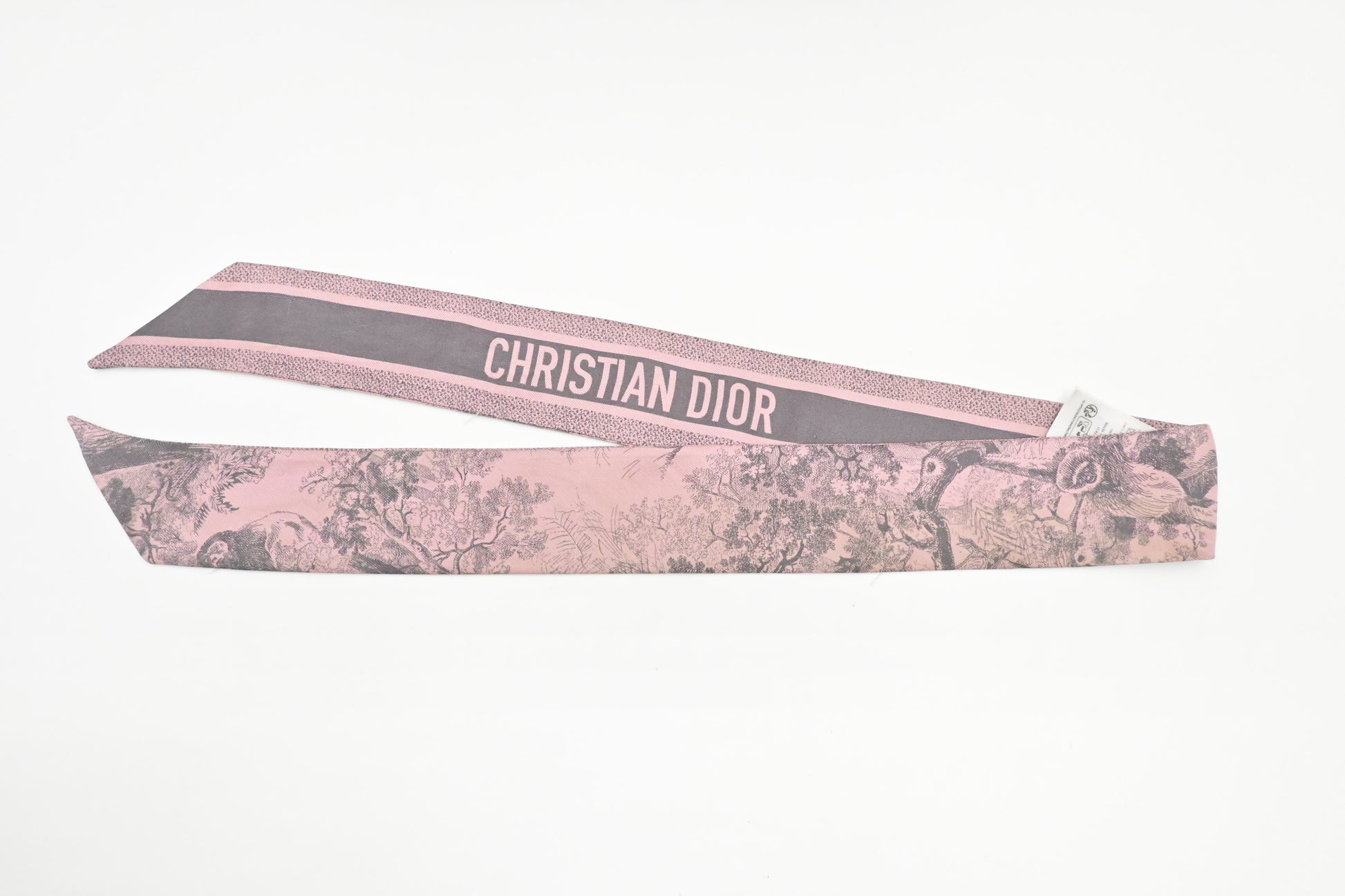 Dior Twilly In & Gray Toile De Jouy Pink Travel Bag