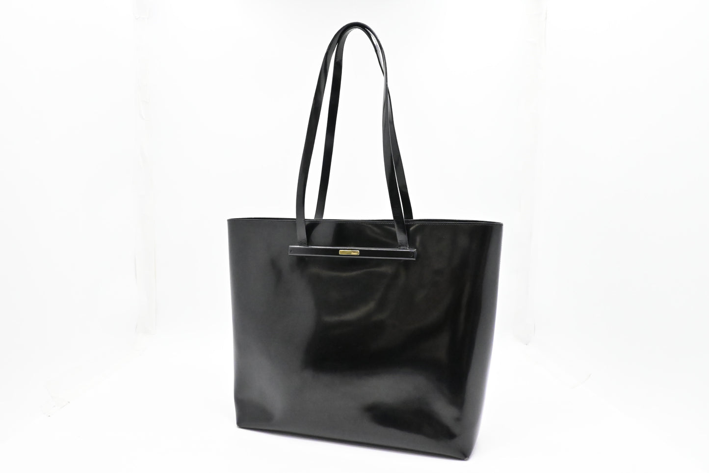 Gucci Black Patent Leather Tote Bag