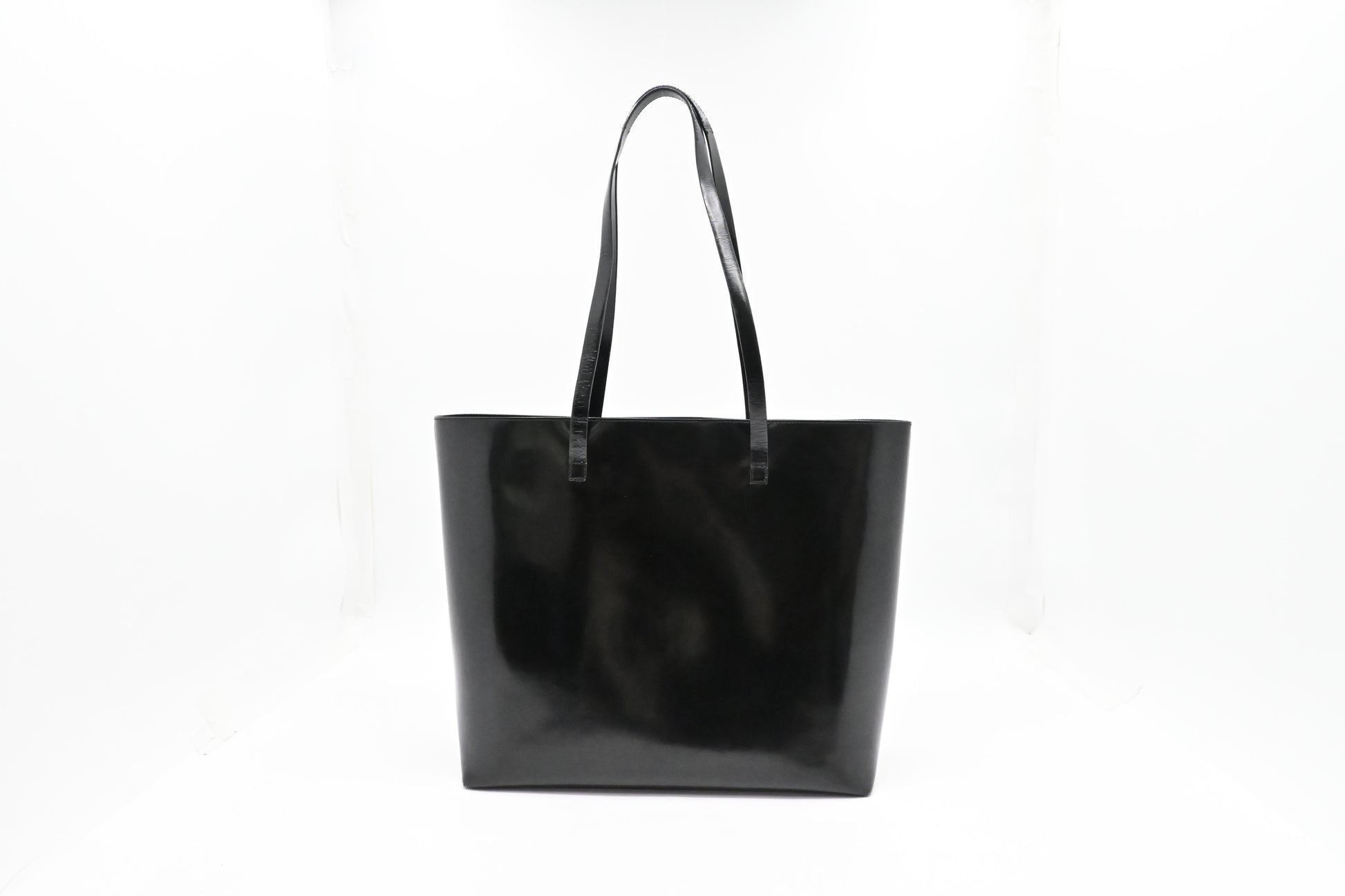 Gucci Black Patent Leather Tote Bag