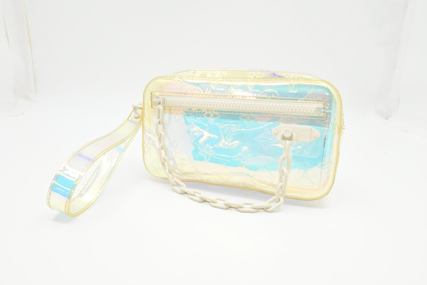Louis Vuitton Olga Wristlet Prism PVC Handbag