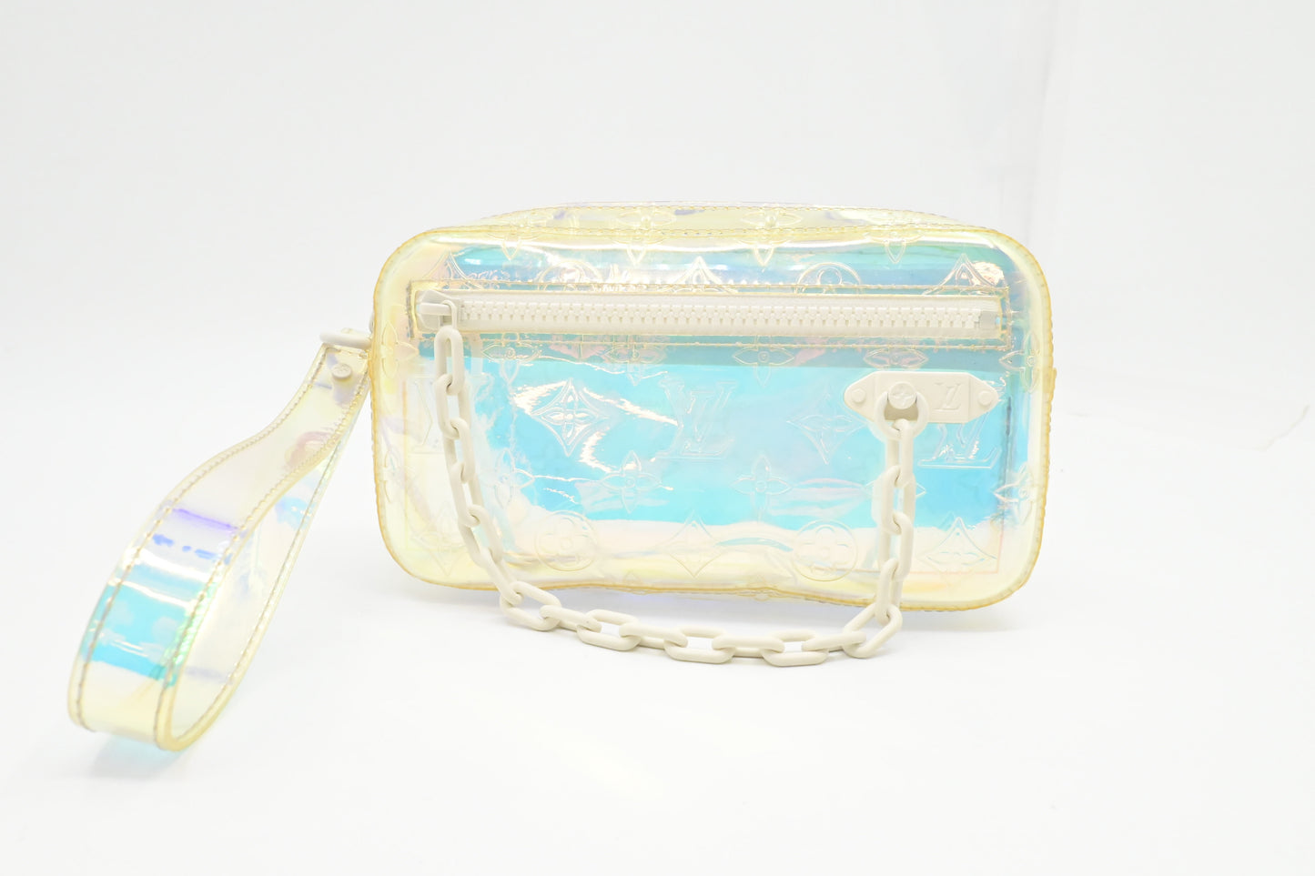 Louis Vuitton Olga Wristlet Prism PVC Handbag