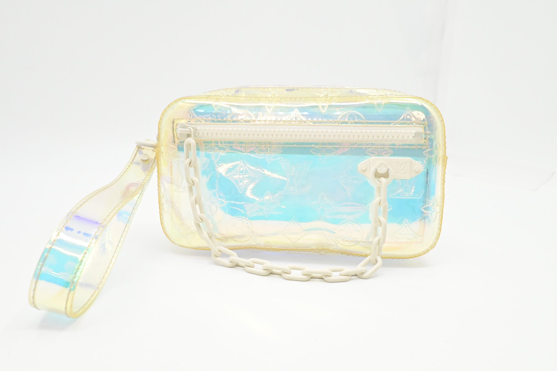 Louis Vuitton Olga Wristlet Prism PVC Handbag