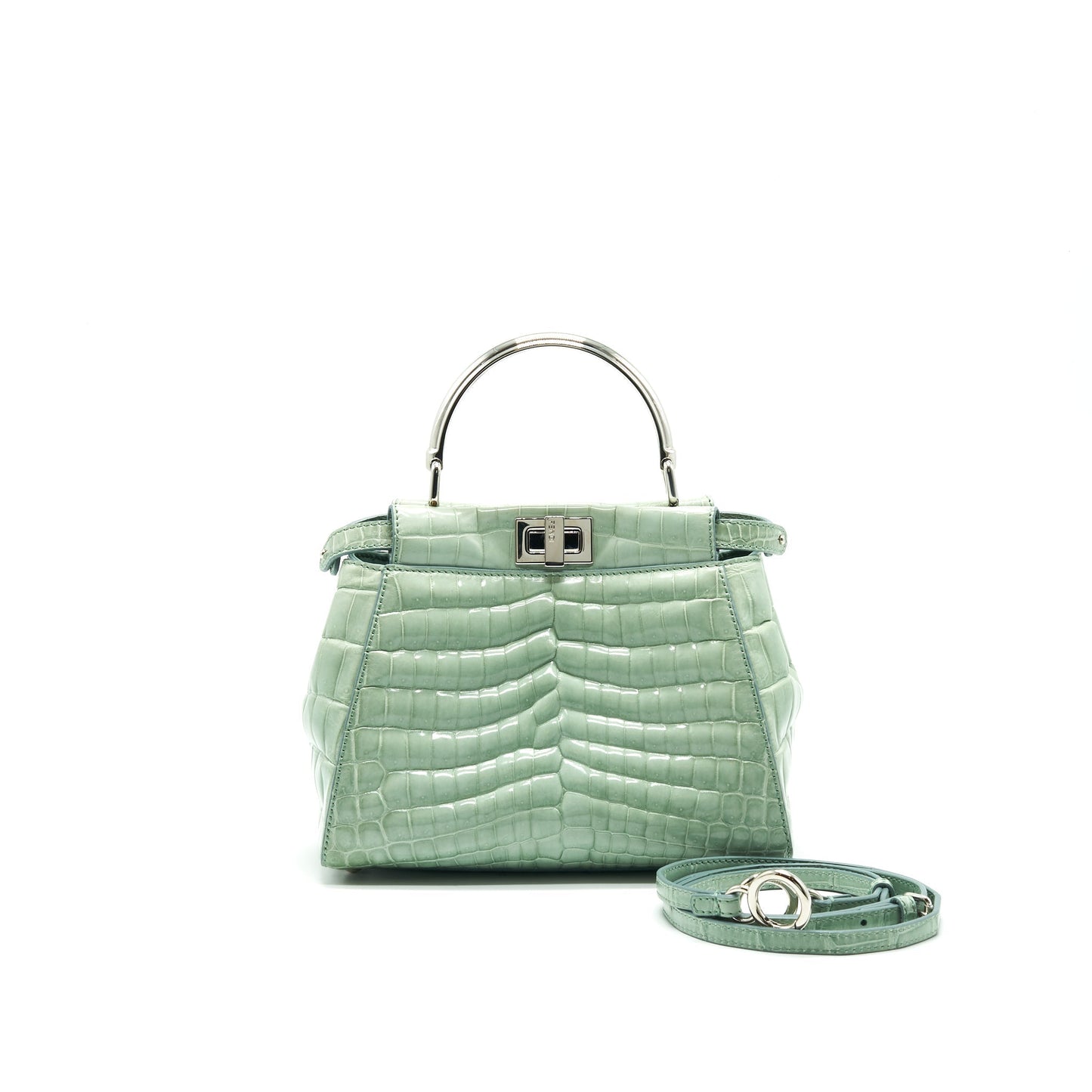 Fendi Iconic Handbag Green Travel Bag