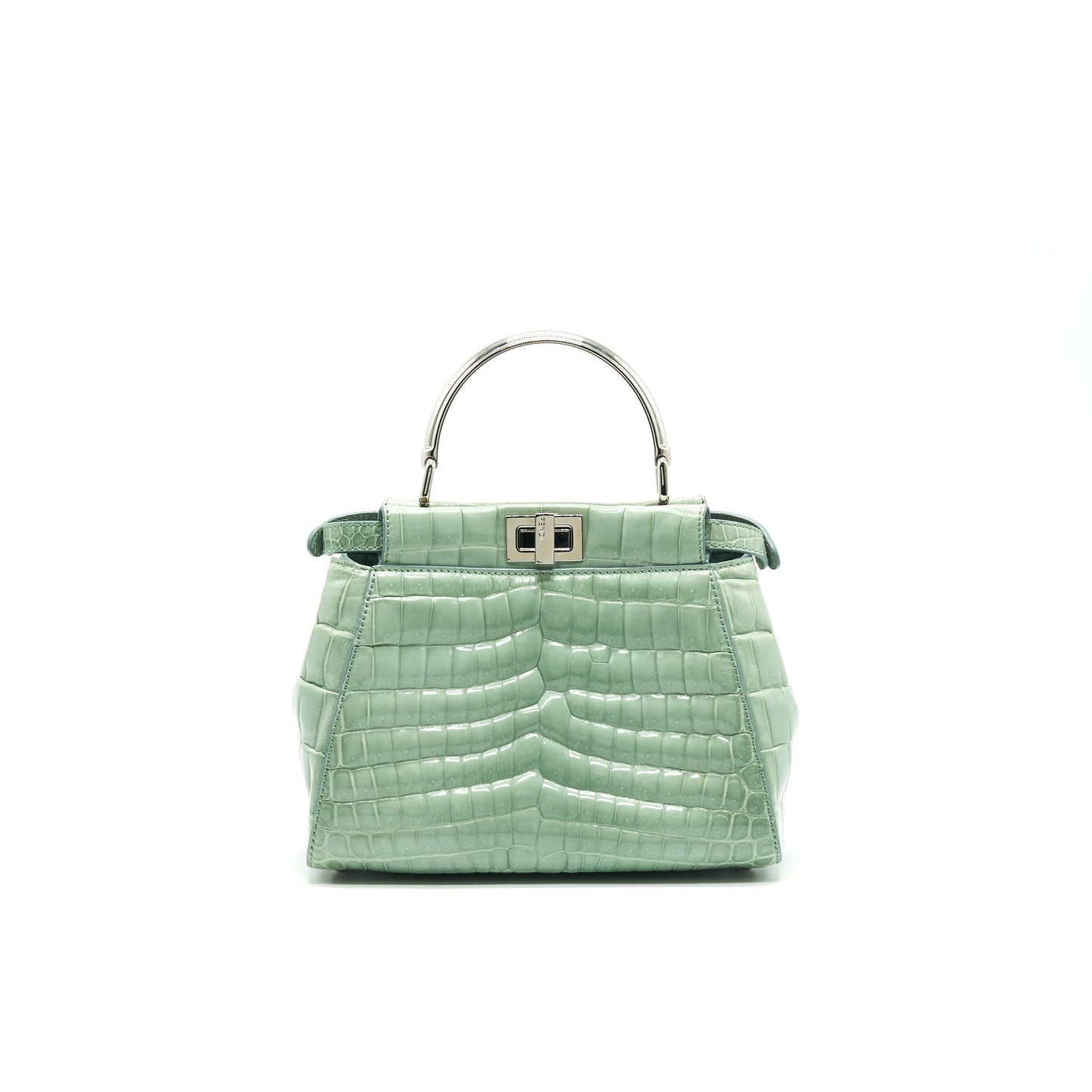 Fendi Iconic Handbag Green Travel Bag