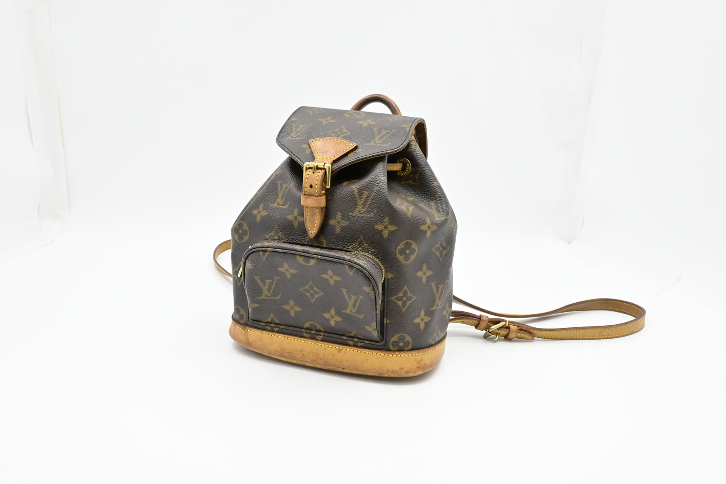 Louis Vuitton Montsouris PM Monogram Canvas Handbag Canvas 2