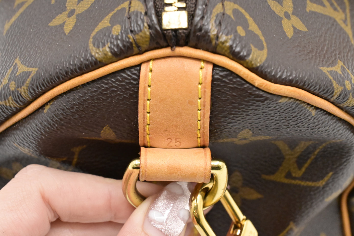 Louis Vuitton Speedy 25 Bandouliere Monogram Canvas Handbag