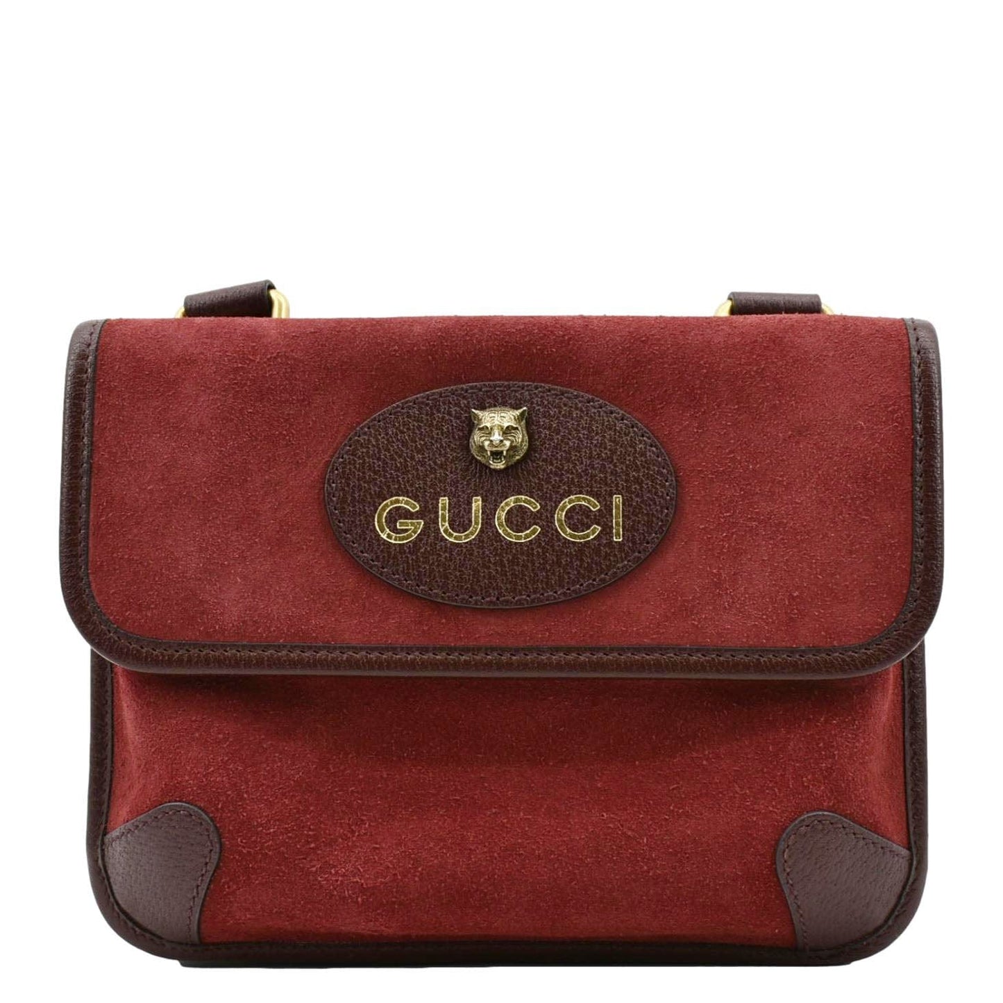 Gucci Neo Crossbody Bag Suede Red