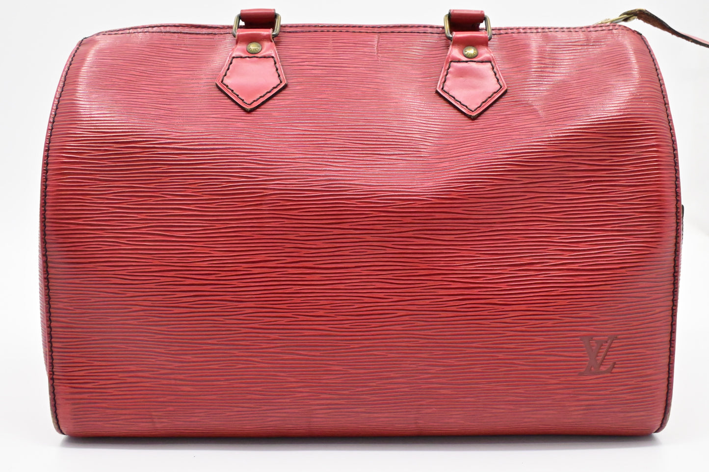 Louis Vuitton Speedy 30 Red Leather Epi Handbag