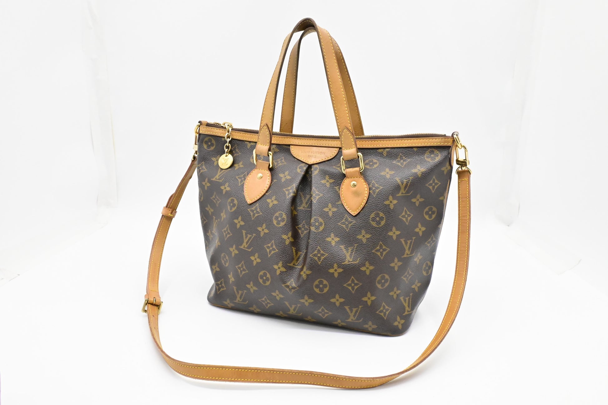 Louis Vuitton Palermo PM Monogram Canvas Handbag Canvas 4