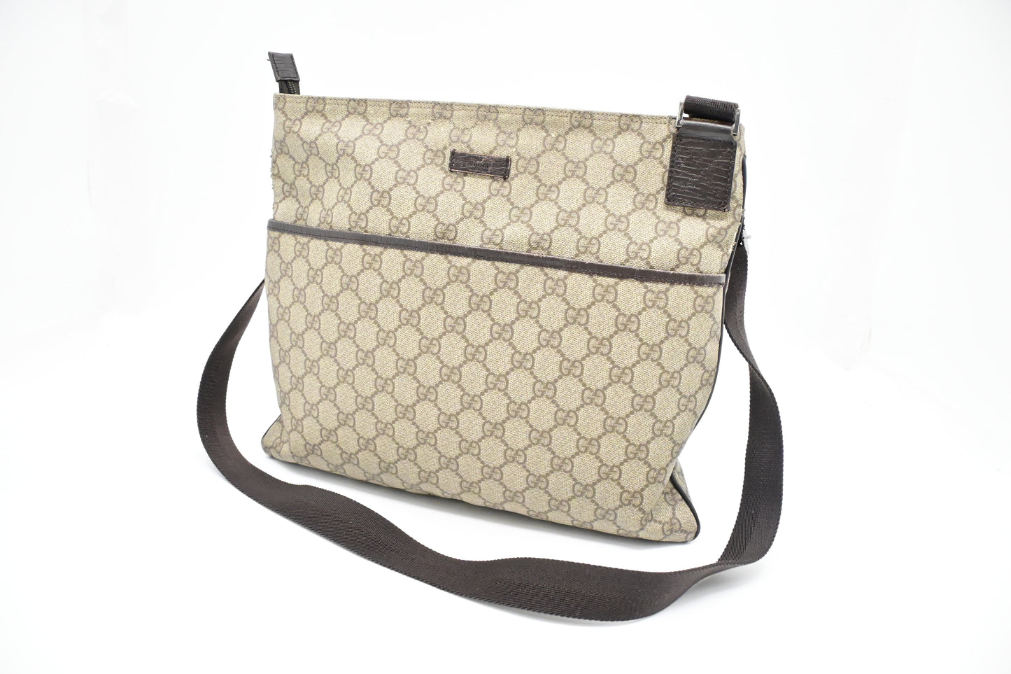 Gucci Square GG Supreme Canvas Crossbody Bag
