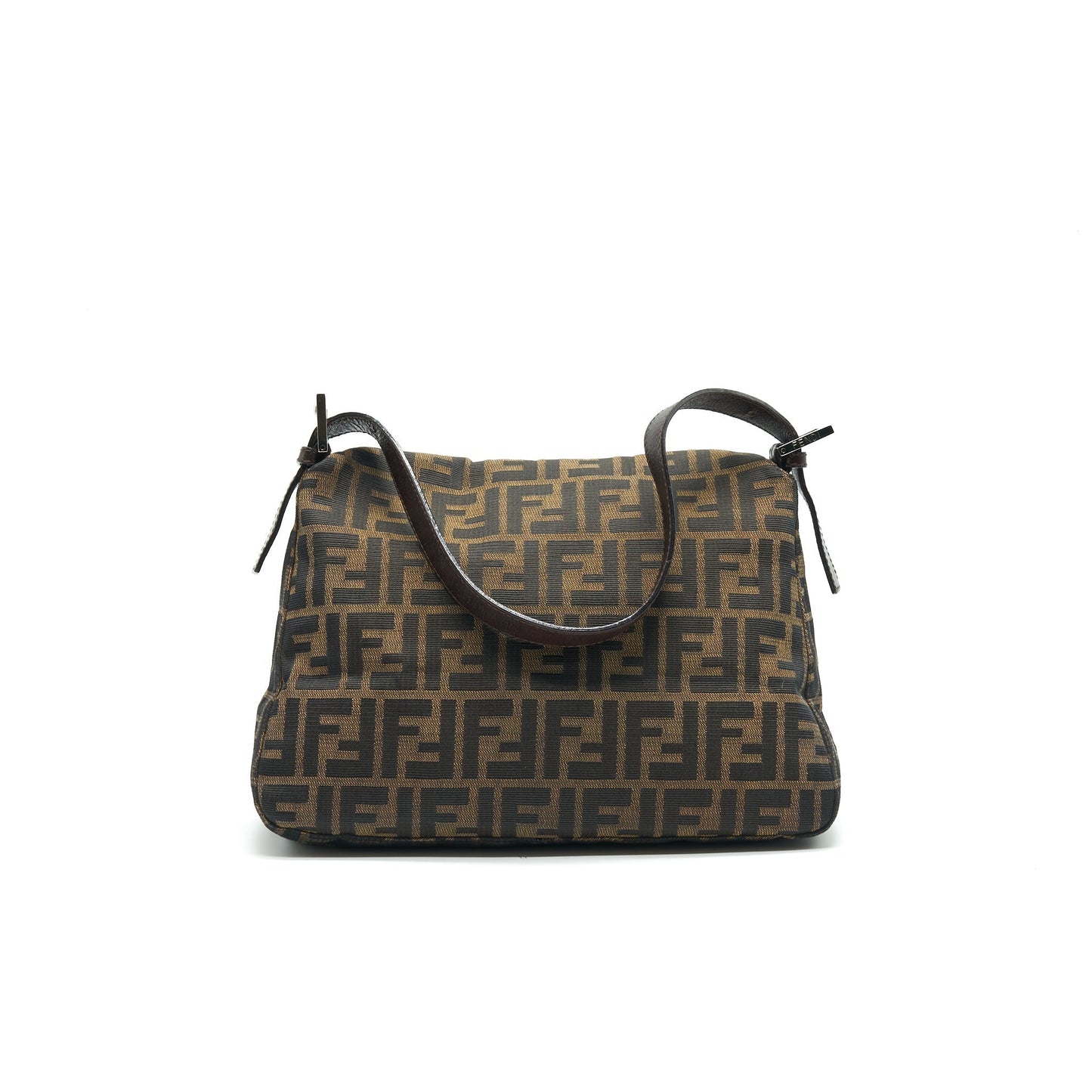 Fendi Zucca Mamma Baguette Purse Shoulder Bag