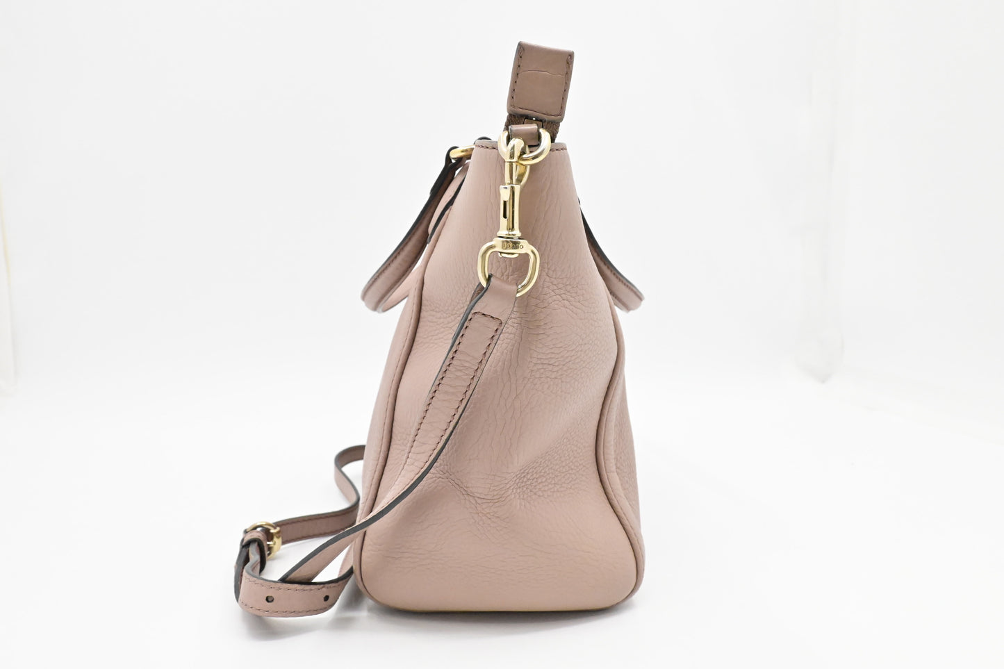 Gucci Soho Cellarius 2-Way Zip Pale Leather Pink Tote Bag