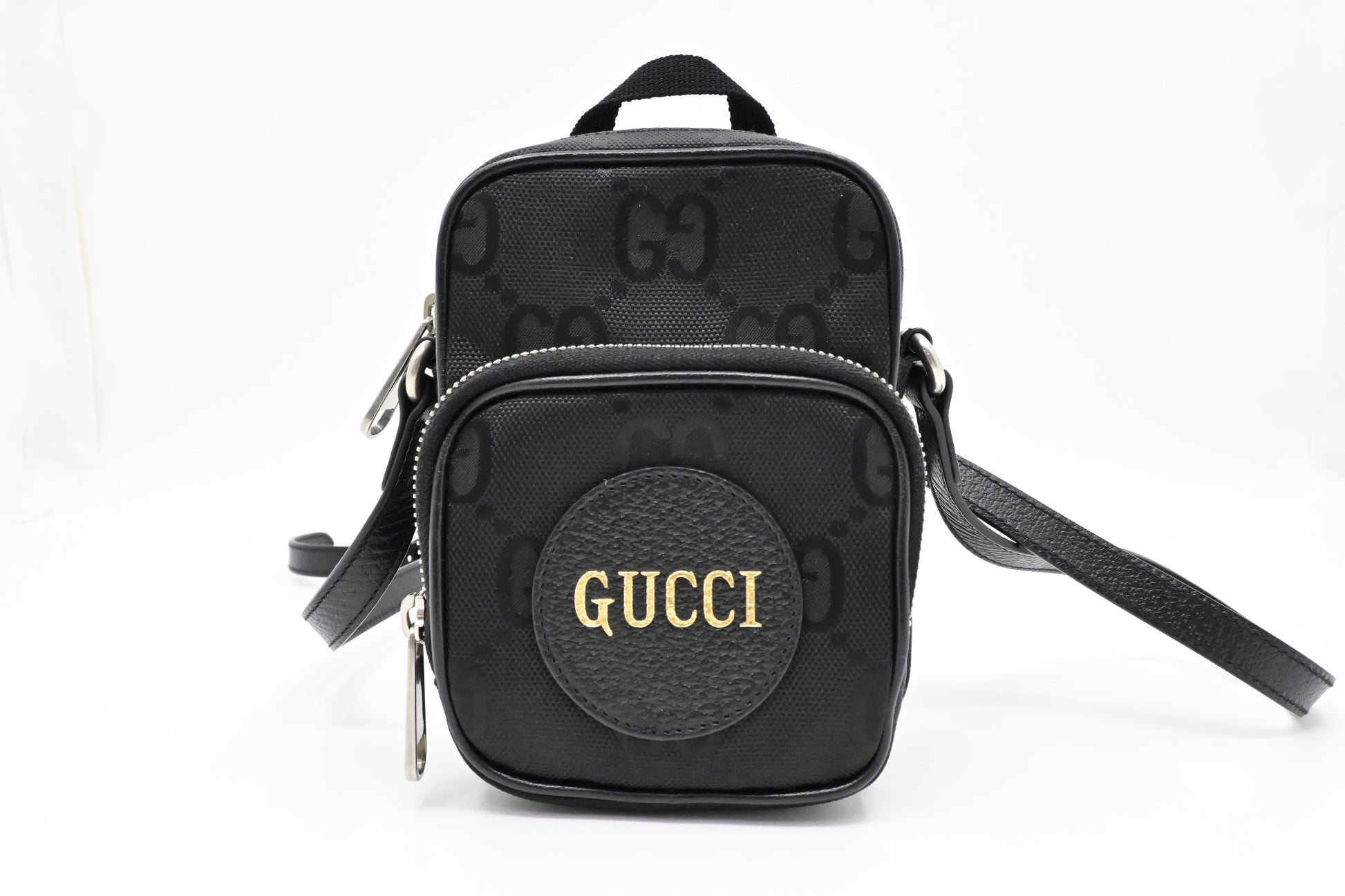Gucci Off Grid Econyl Canvas Black Mini Crossbody Bag