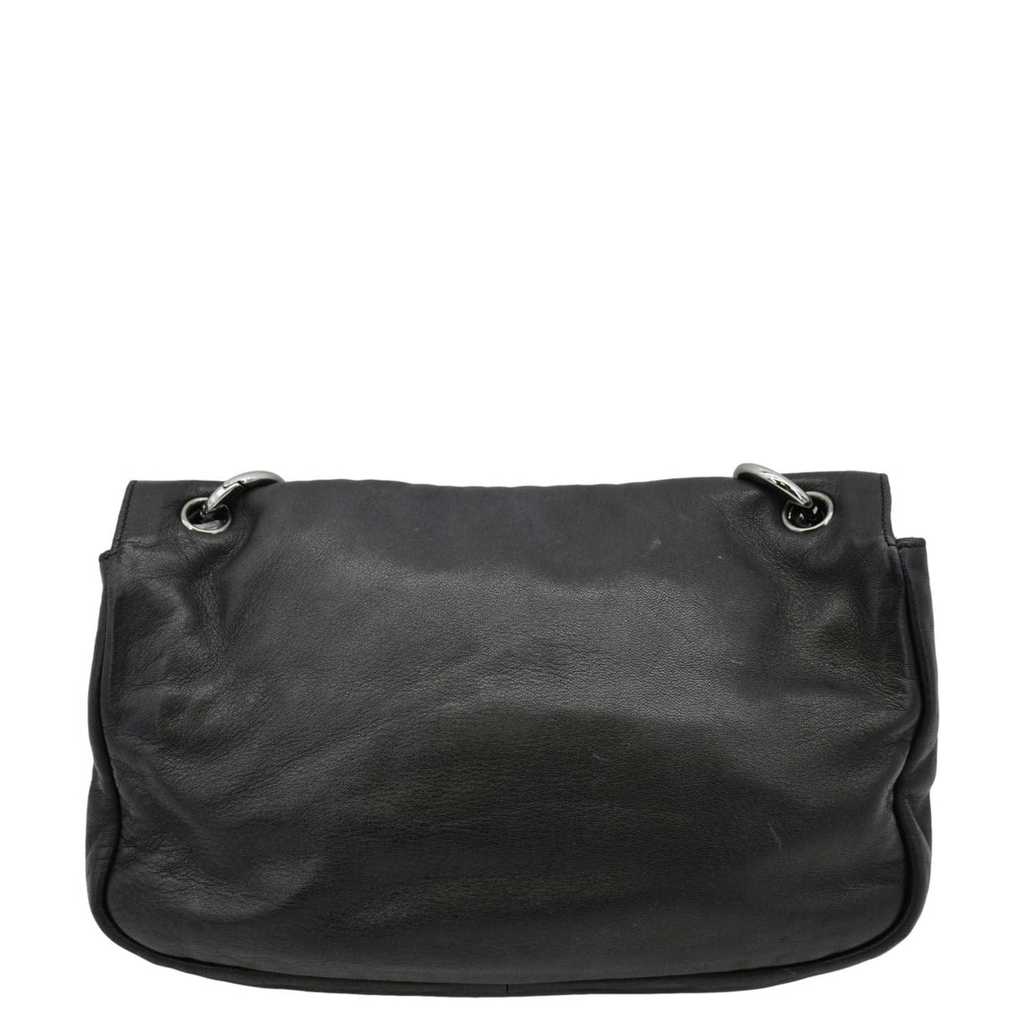 Chanel Soft Flap Leather Black Travel Bag