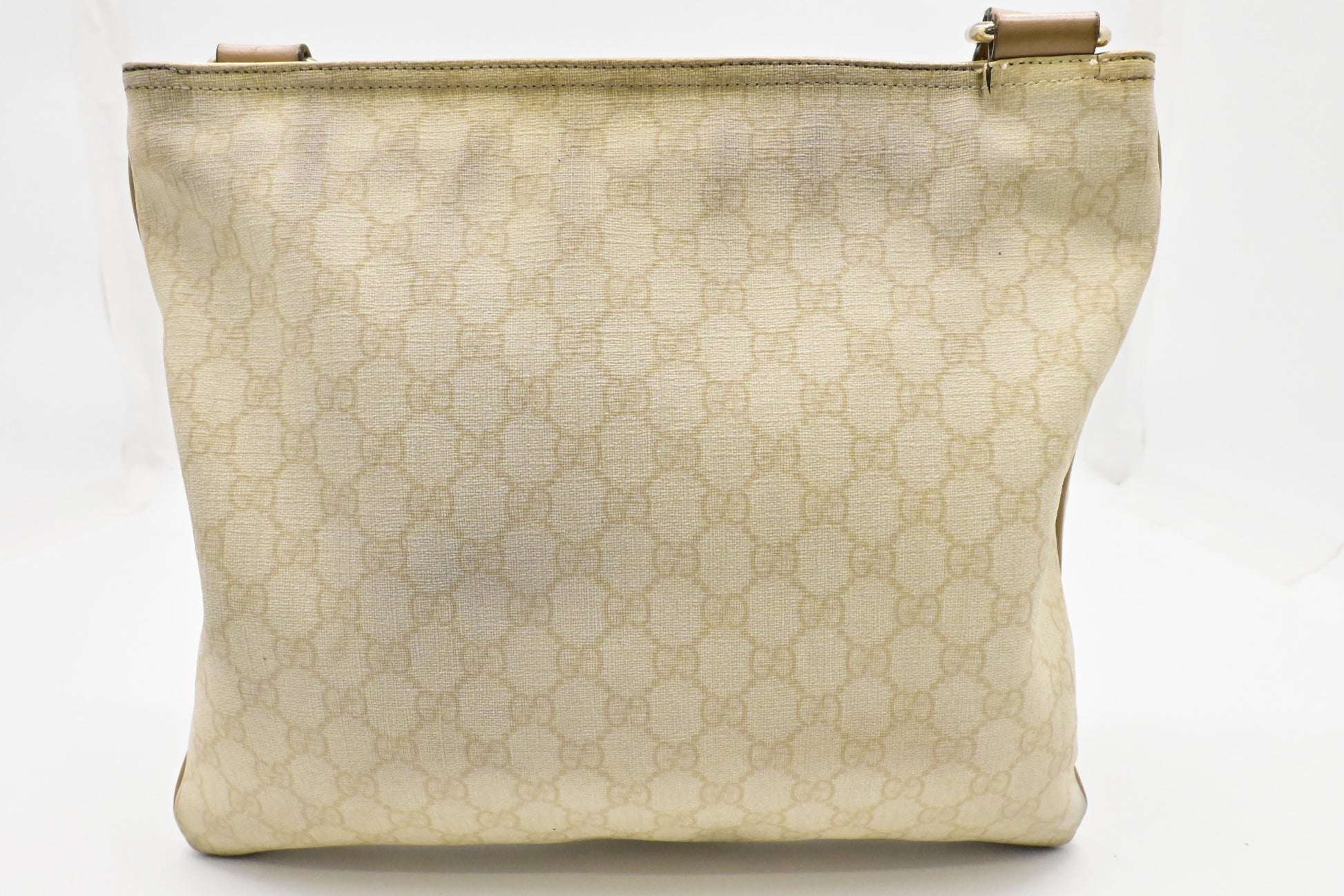 Gucci GG Supreme Canvas Cream Crossbody Bag