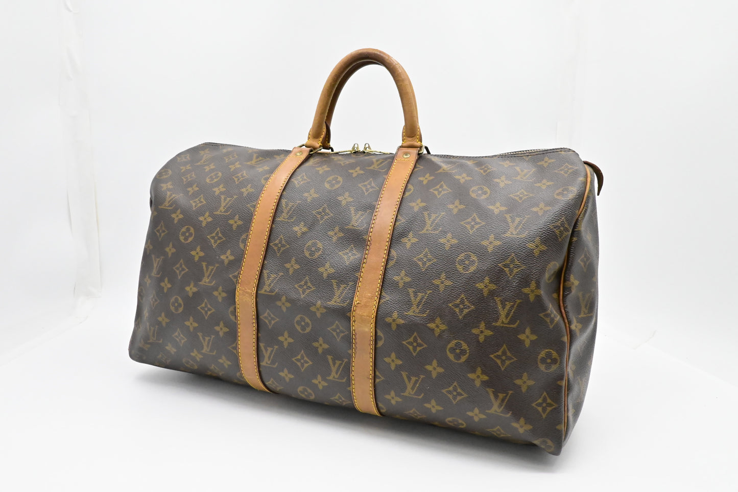 Louis Vuitton Keepall 50 Monogram Canvas Travel Bag Canvas 6
