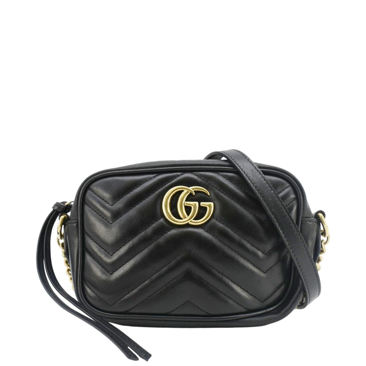 Gucci Marmont Mini Crossbody Bag Leather Matelasse Mini 448066