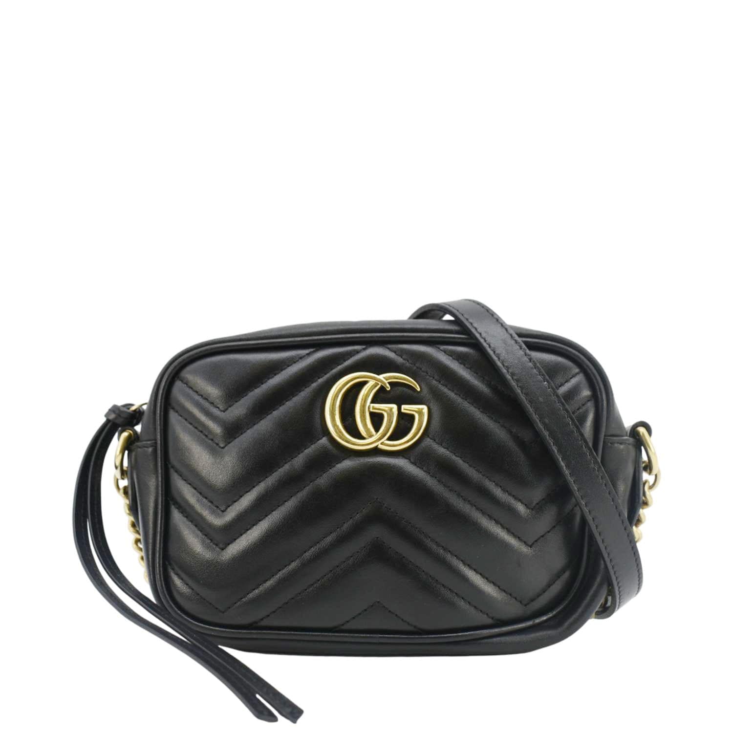 Gucci Marmont Mini Crossbody Bag Leather Matelasse Mini 448066