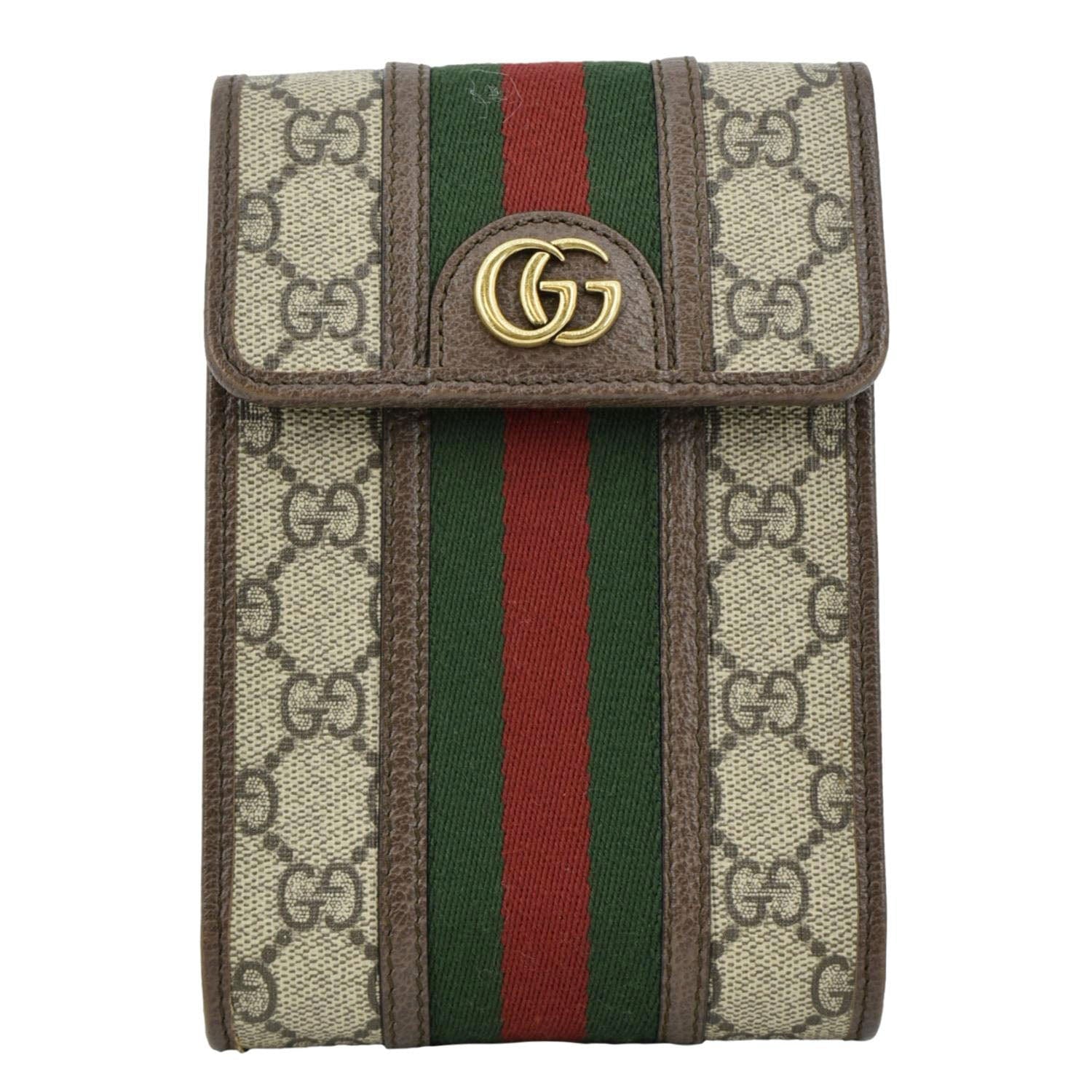 Gucci Ophidia New Acero Supreme Web Crossbody Bag Monogram Beige