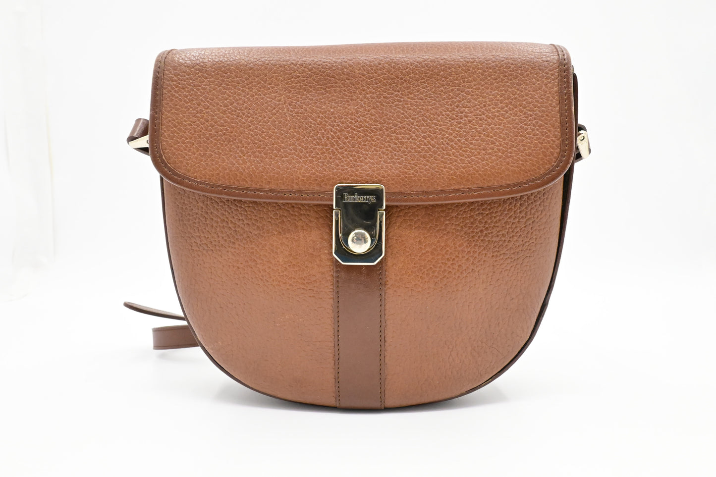 Burberry Crossbody Bag In Leather Brown