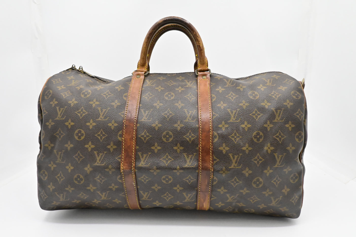 Louis Vuitton Keepall 50 Bandouliere Monogram Canvas Travel Bag Canvas 1