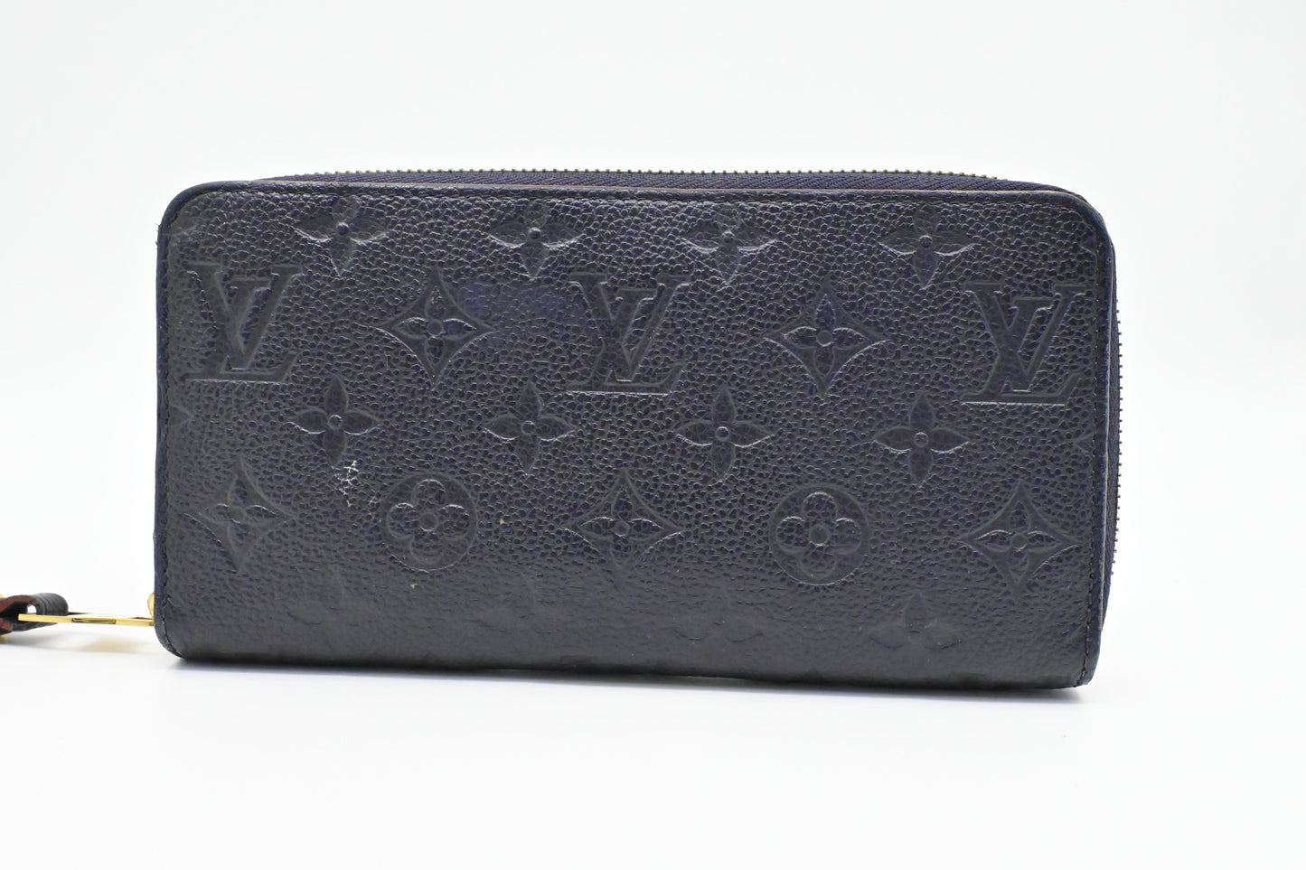Louis Vuitton Zippy Long Marine Rouge Empreinte Leather Wallet Case
