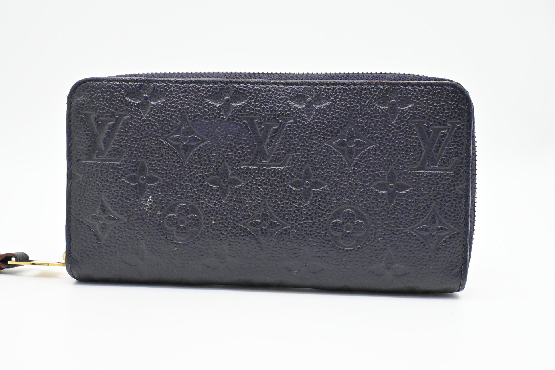 Louis Vuitton Zippy Long Marine Rouge Empreinte Leather Wallet Case
