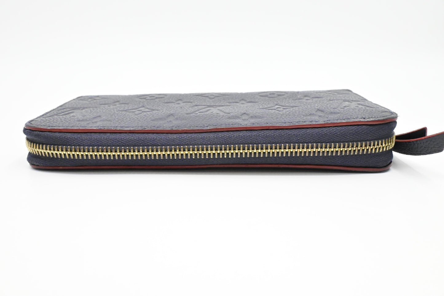 Louis Vuitton Zippy Long Marine Rouge Empreinte Leather Wallet Case