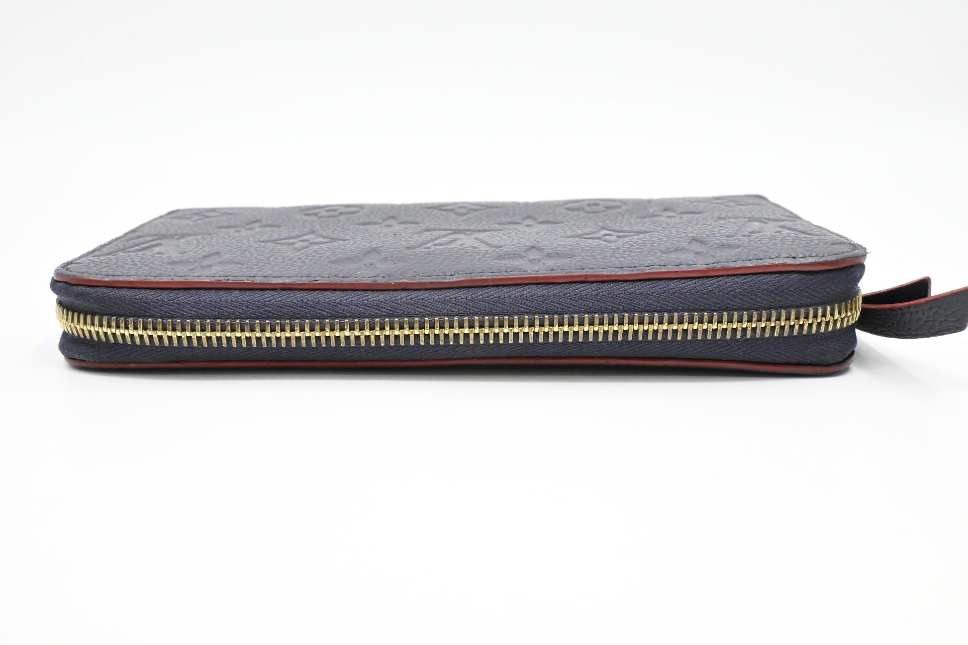 Louis Vuitton Zippy Long Marine Rouge Empreinte Leather Wallet Case
