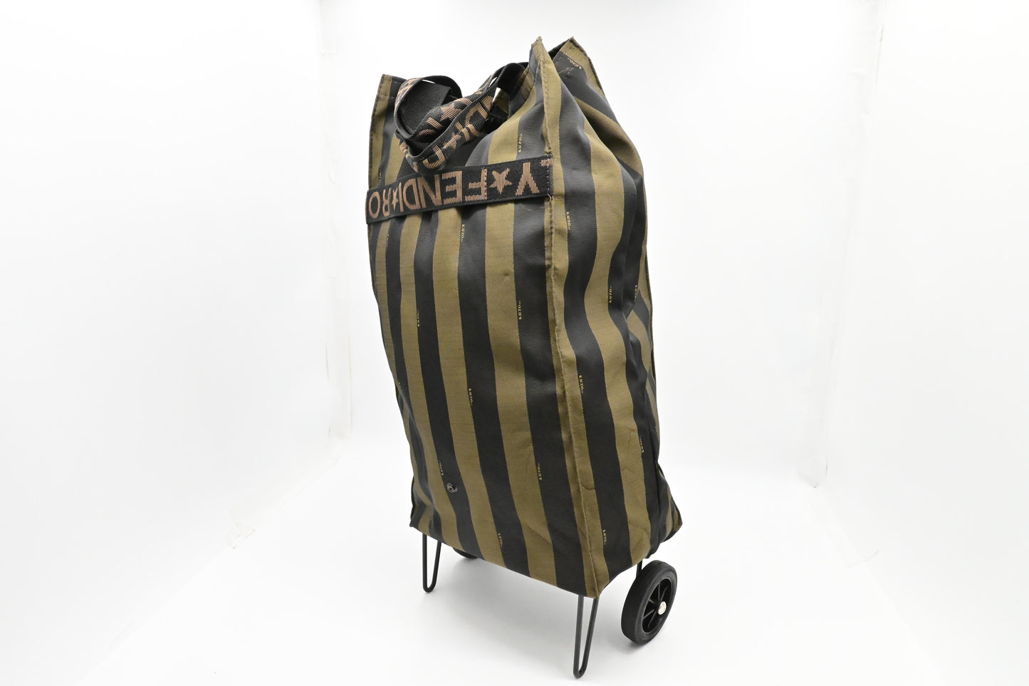 Fendi Foldable Jolly Trailer Bag In Pequin Canvas Travel Bag