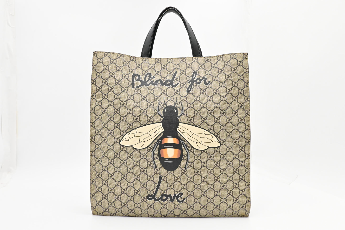 Gucci Blind Love Bee GG Supreme Canvas Tote Bag