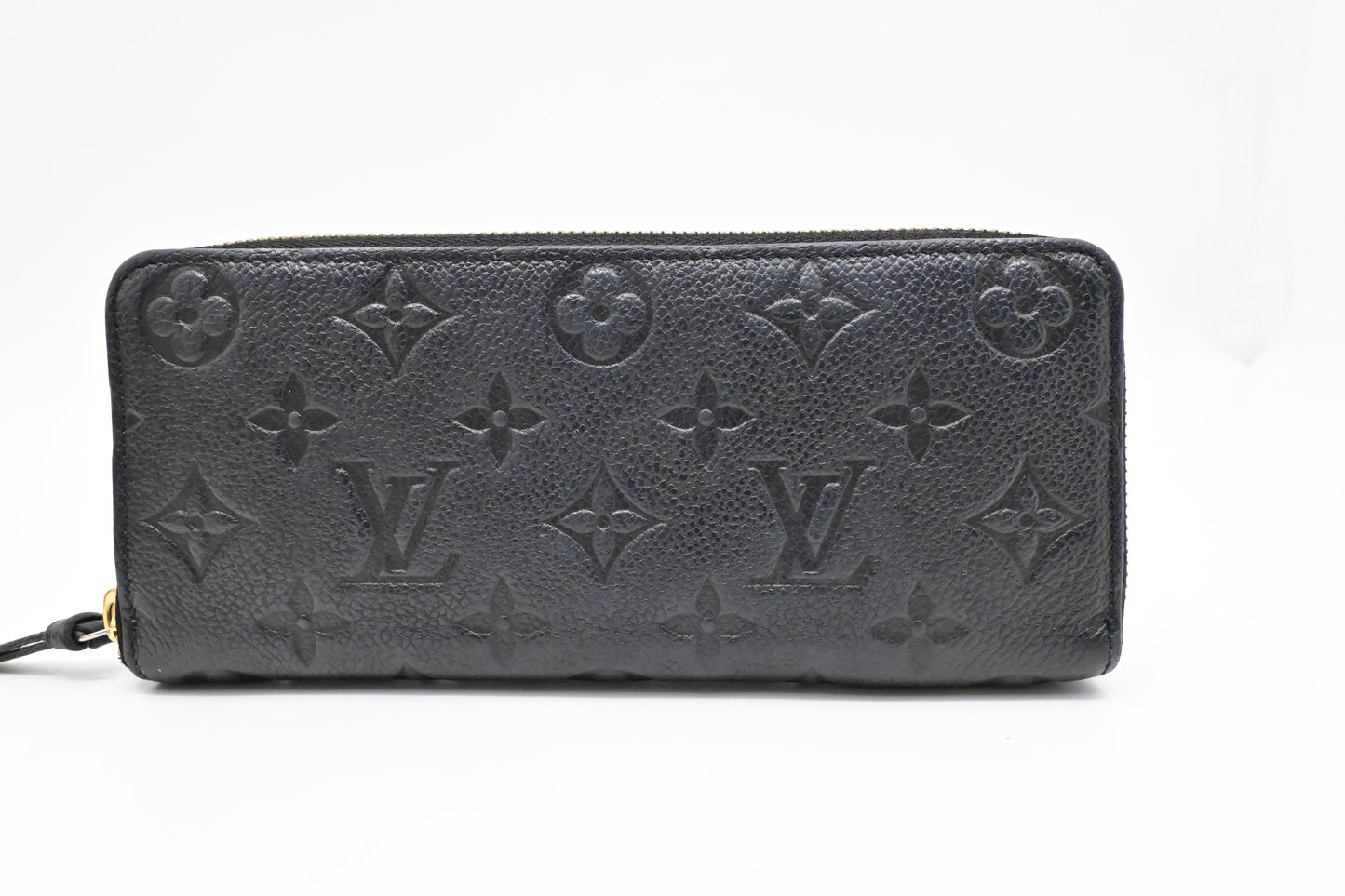 Louis Vuitton Clemence Empreinte Leather Noir Wallet Case