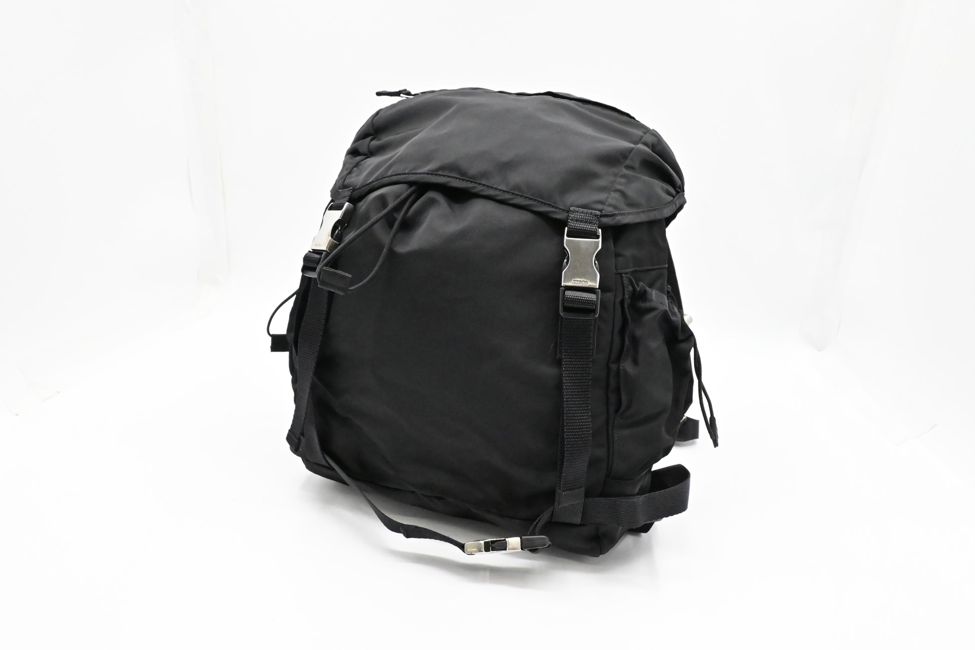 Prada Hiking Backpack In Handbag Nylon Black
