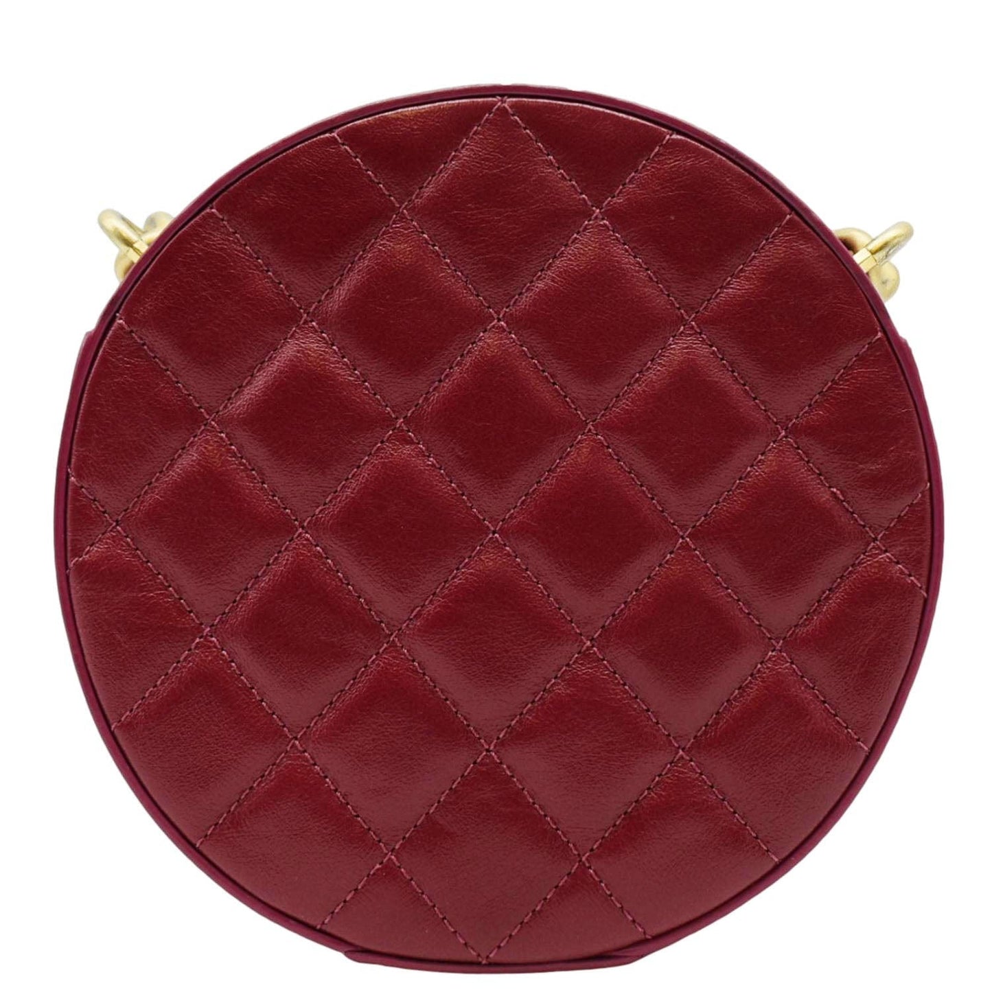 Chanel Round As Earth Fuchsia Leather Travel Bag