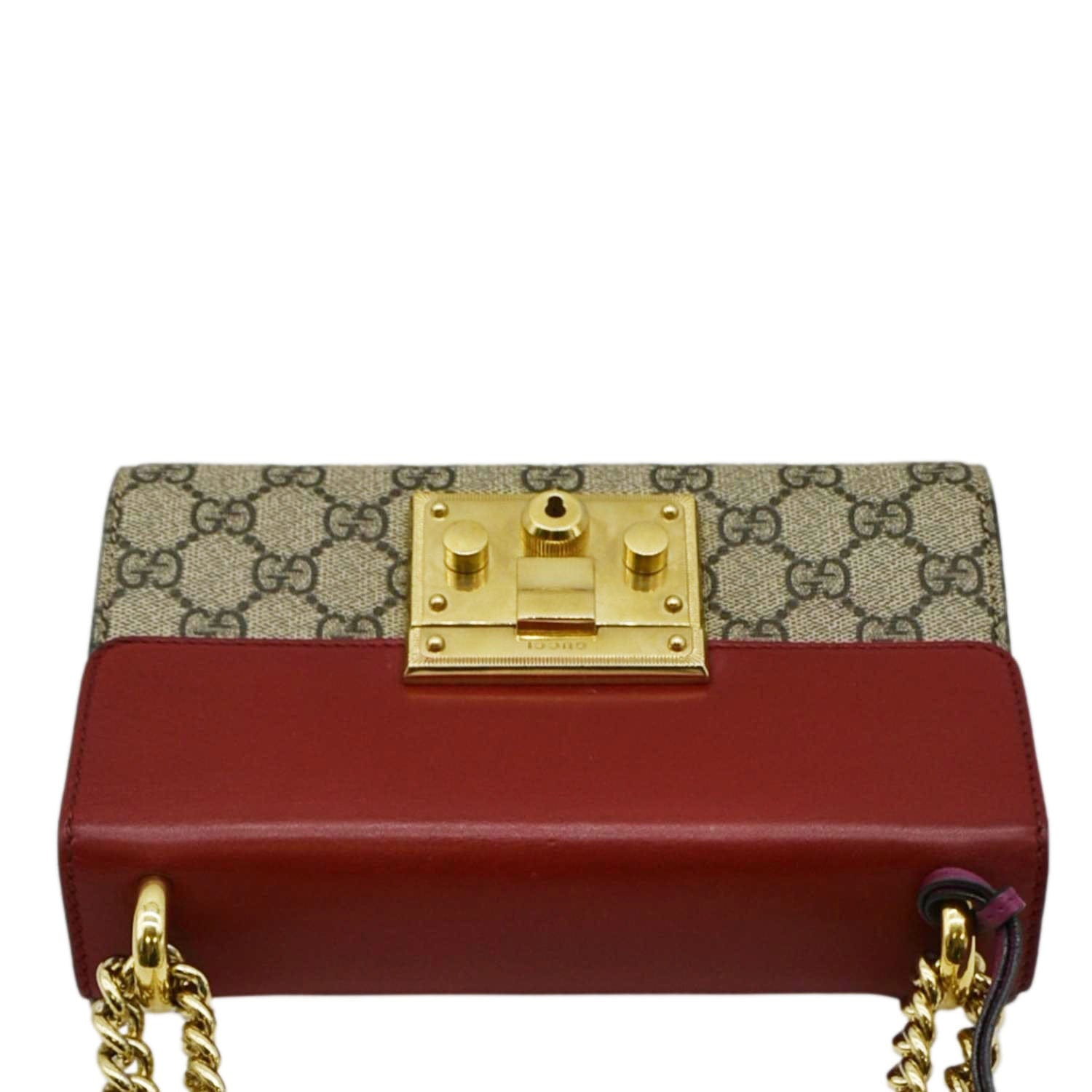 Gucci Padlock Supreme Shoulder Bag Multicolor Canvas Small