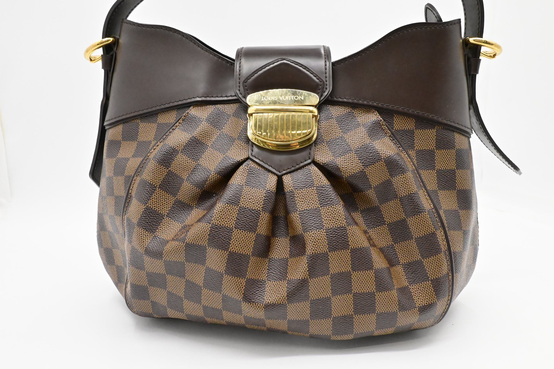 Louis Vuitton Sistina Ebene MM Canvas Damier Handbag