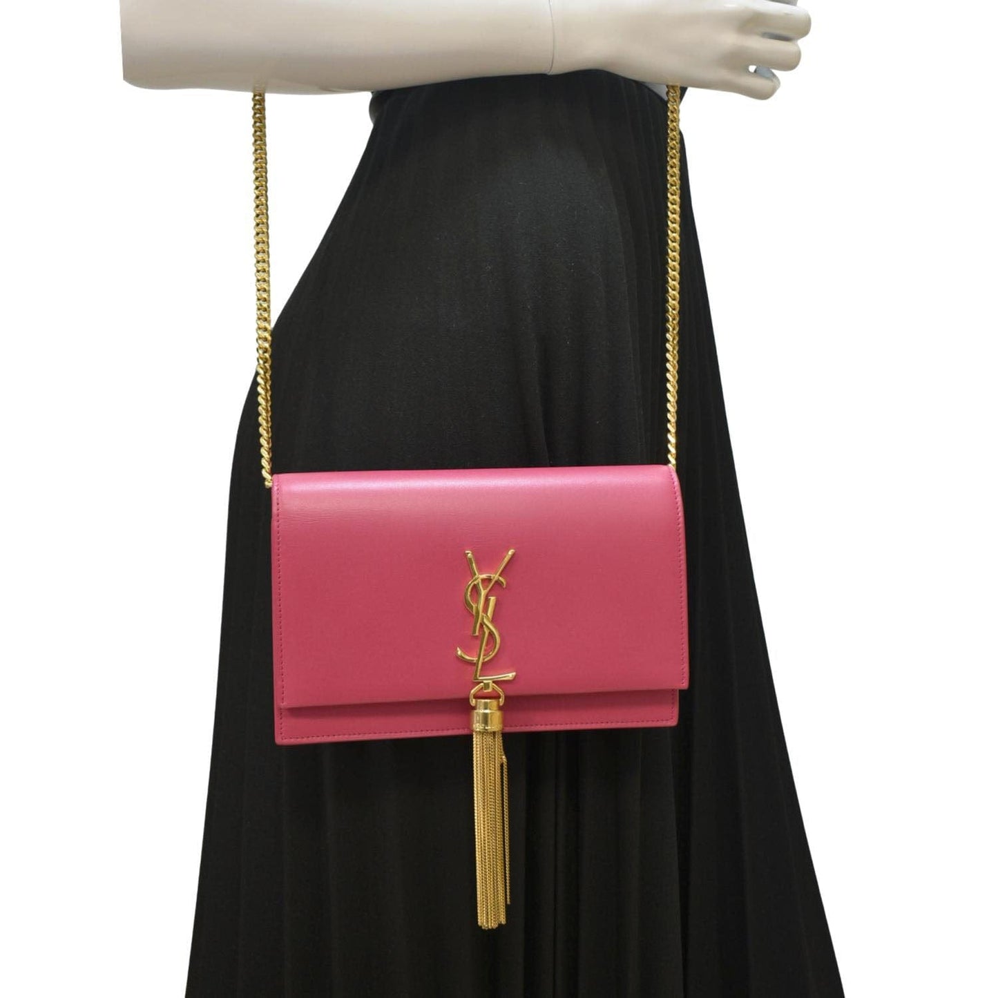 YSL Saint Laurent Saint Kate Smooth Crossbody Bag Hot Leather Pink