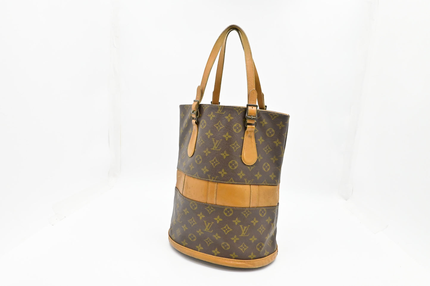Louis Vuitton French Company Bucket GM Monogram Canvas Bucket Bag