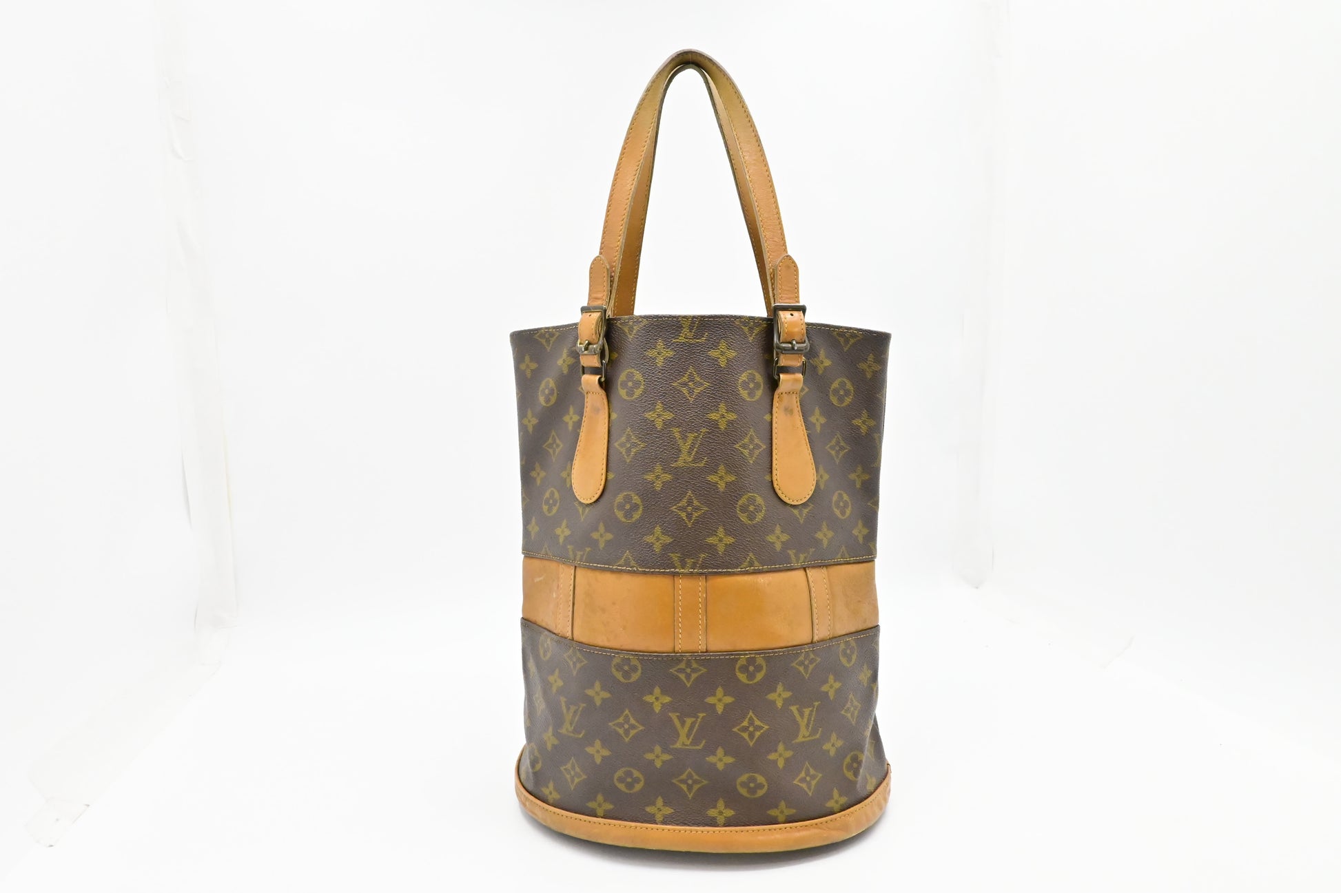 Louis Vuitton French Company Bucket GM Monogram Canvas Bucket Bag