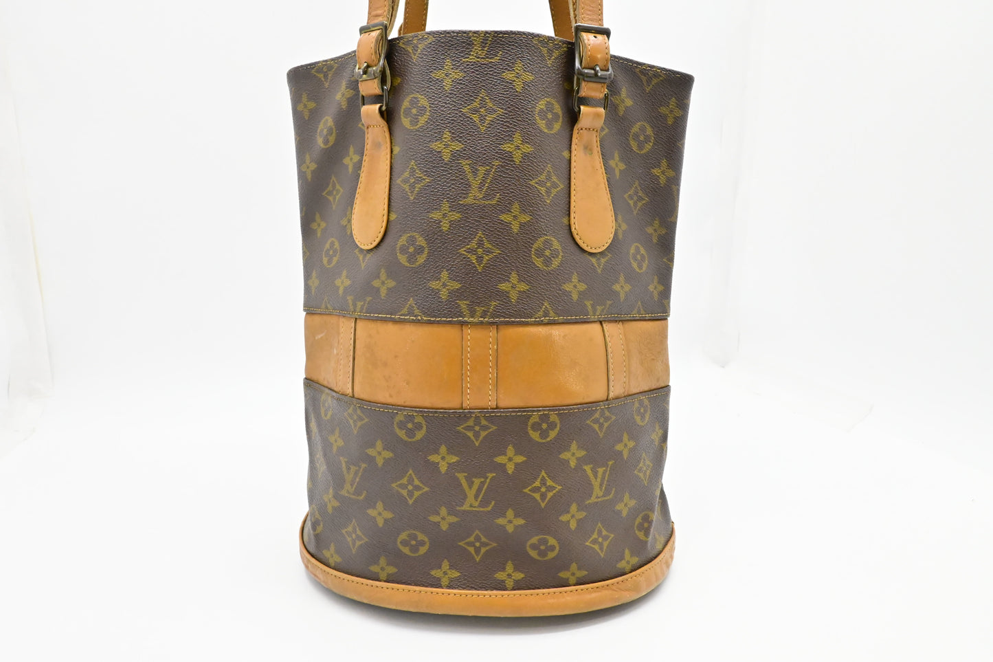 Louis Vuitton French Company Bucket GM Monogram Canvas Bucket Bag