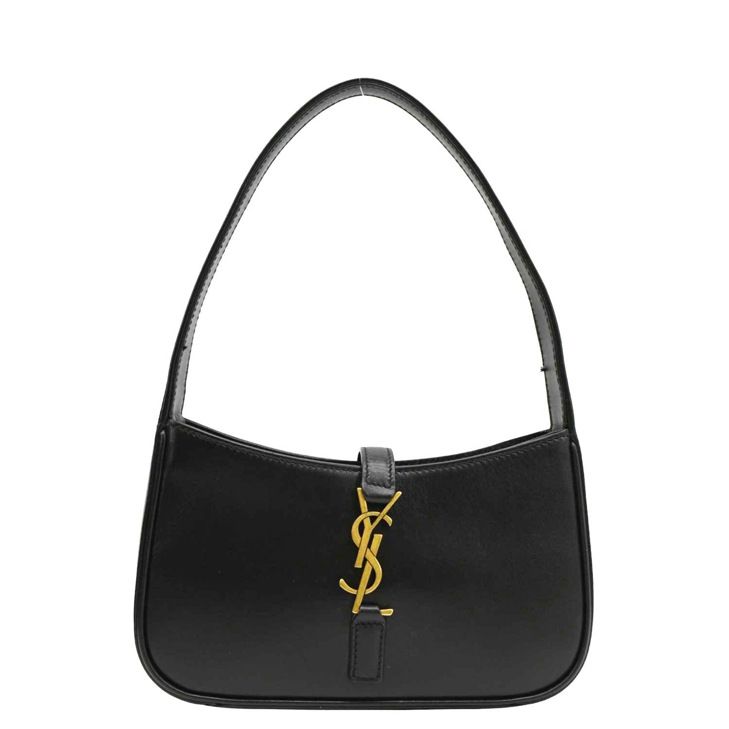 YSL Saint Laurent Yves Le Shoulder Bag Leather Black Mini