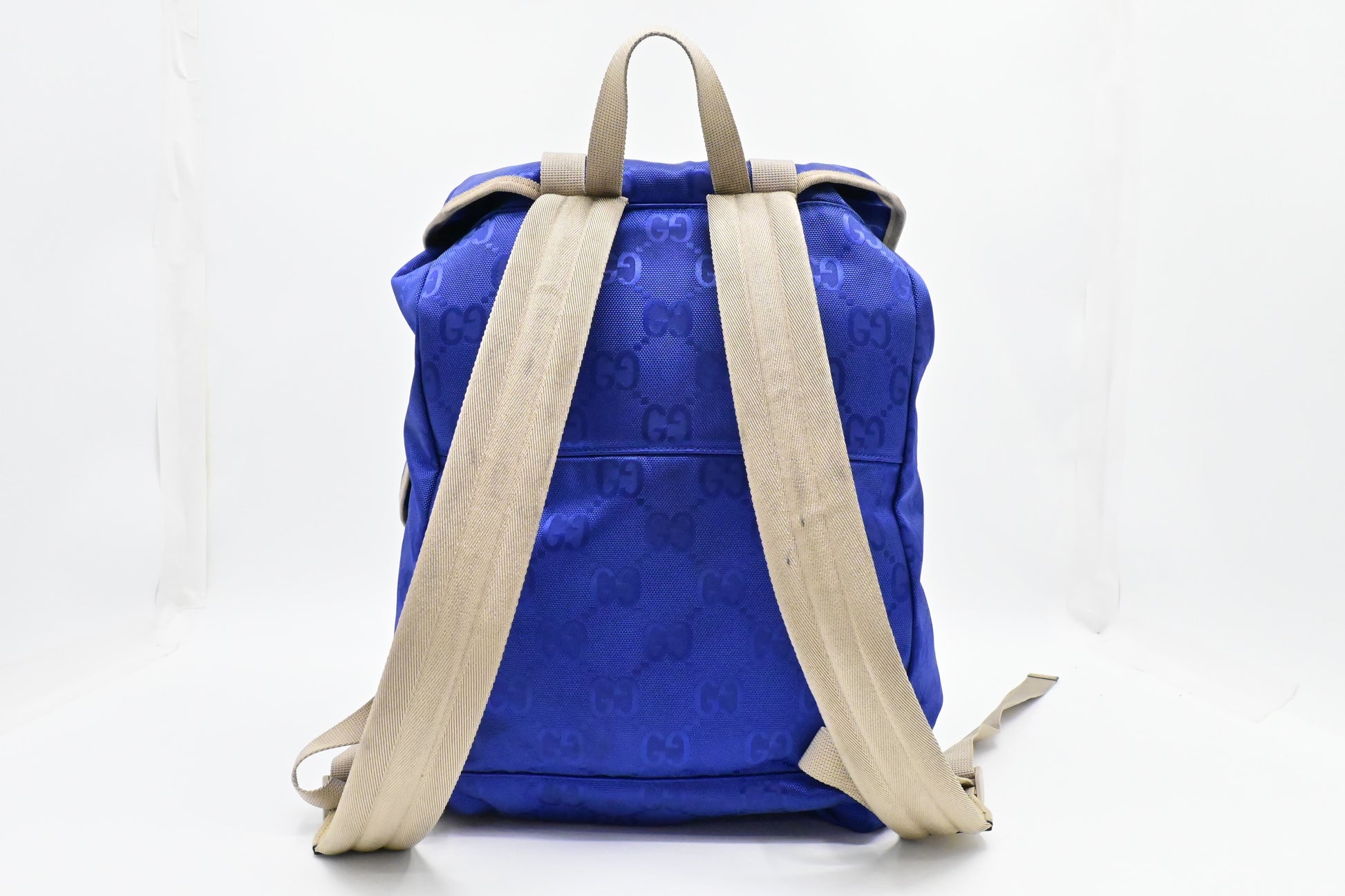 Gucci Off Grid Backpack GG Econyl Nylon Blue