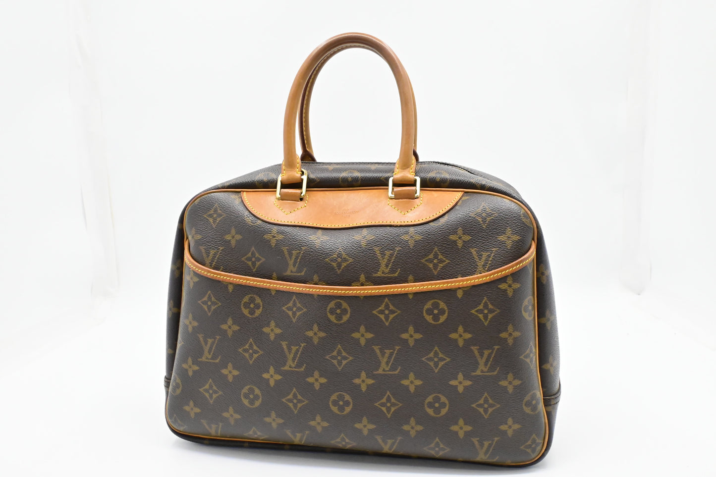 Louis Vuitton Deauville Monogram Canvas Handbag Canvas 2