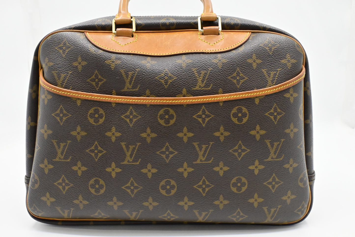 Louis Vuitton Deauville Monogram Canvas Handbag Canvas 2