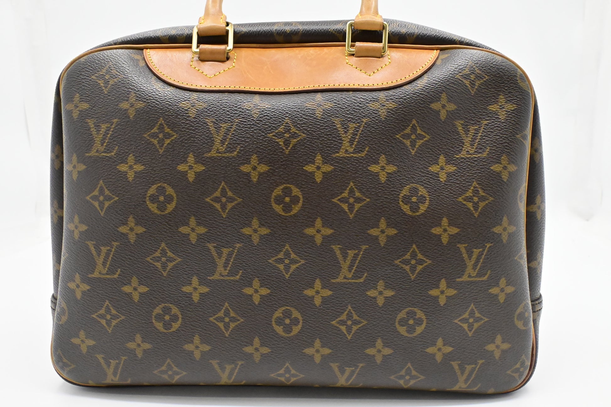 Louis Vuitton Deauville Monogram Canvas Handbag Canvas 2