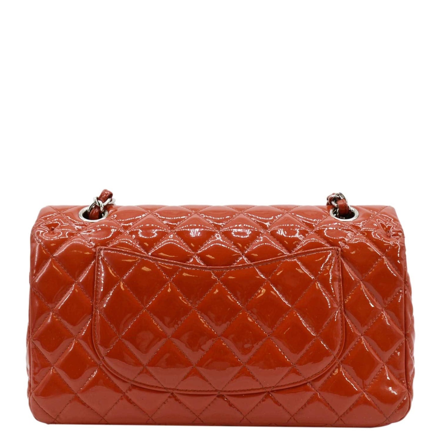 Chanel Classic Double Flap Patent Leather Red Travel Bag Double Flap