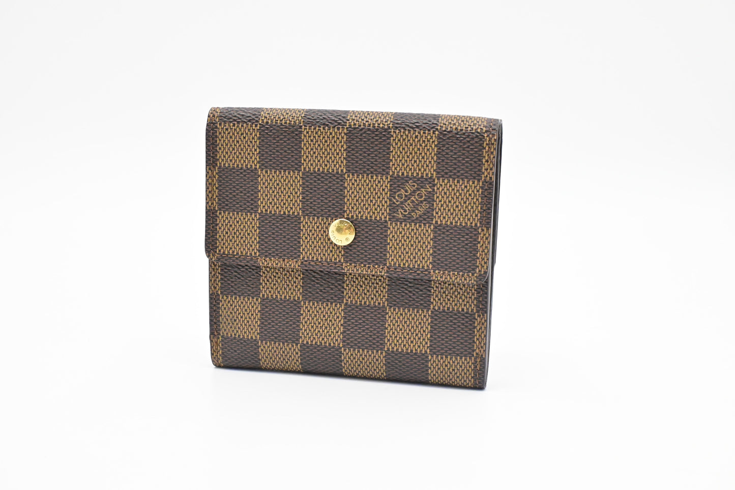 Louis Vuitton Elise Ebene Damier Canvas Wallet Case